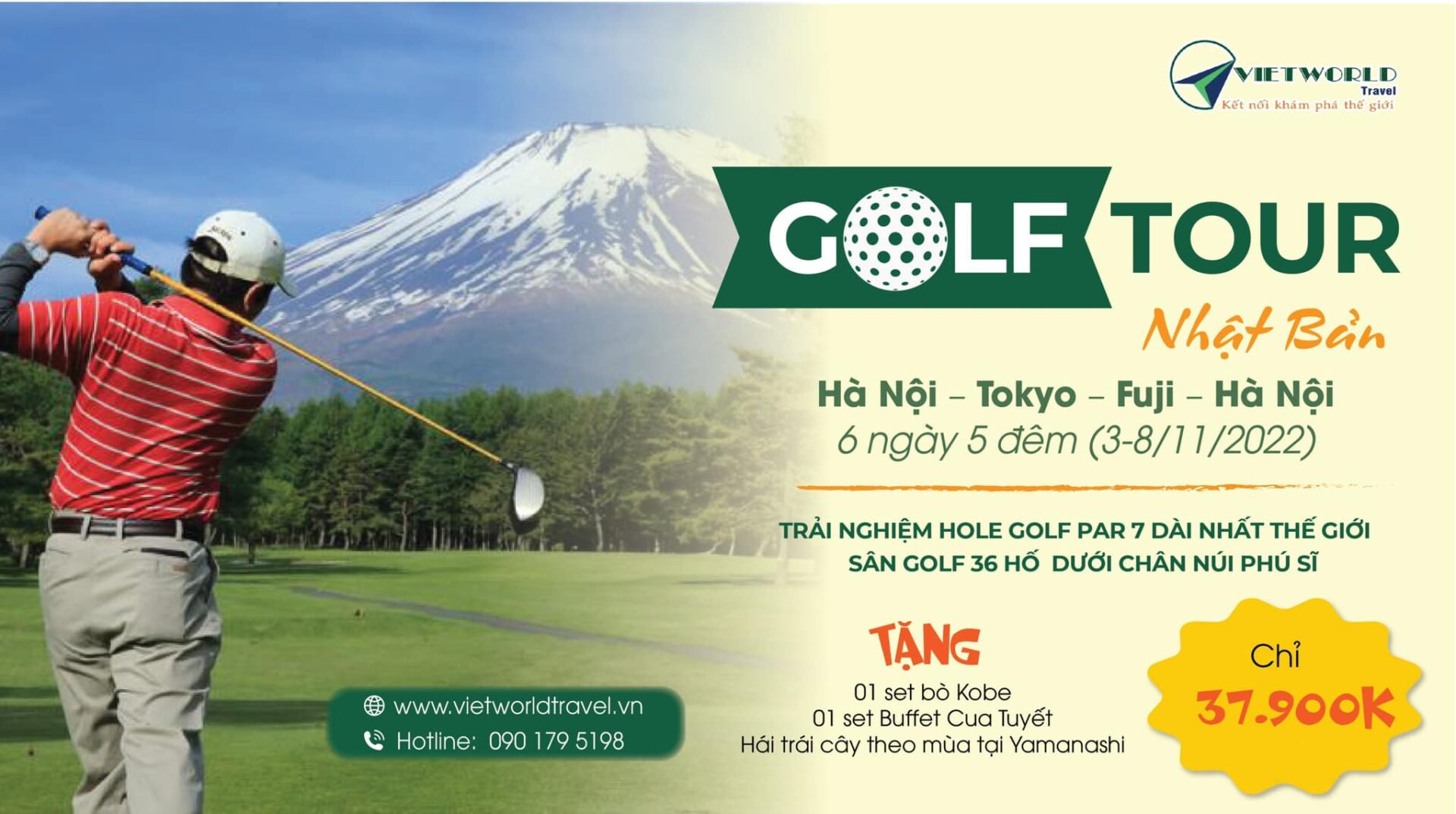 Tour golf Nhật Bản 2022