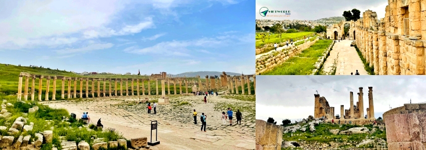 Tour Qatar Jordan Ai Cập 10N9Đ thăm thành phố cổ Jerash