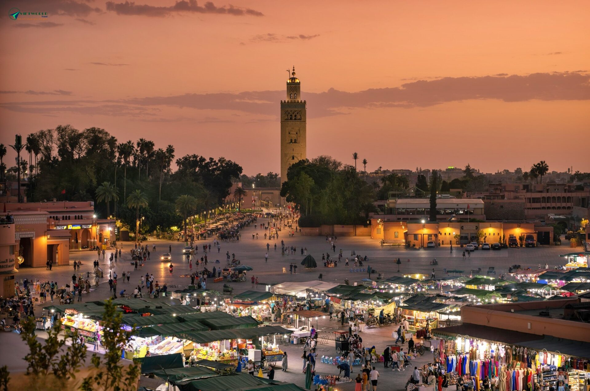 Du lịch Maroc thăm quảng trường Jemaa el-Fnaa